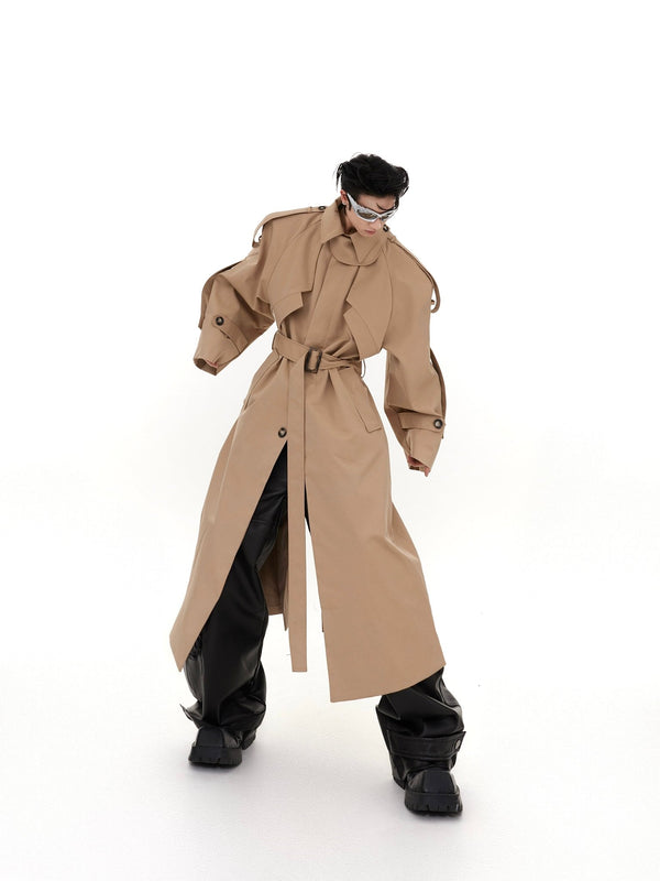 ArguE CulturE Turtleneck Shoulder Pad Coat - COPPING THREADS - ArguE CulturE