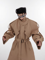 ArguE CulturE Turtleneck Shoulder Pad Coat - COPPING THREADS - ArguE CulturE