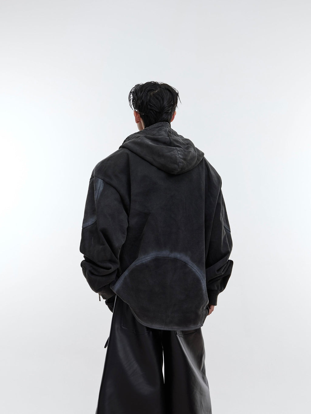 ArguE CulturE Washed and Spray - painted Distressed Hoodie - COPPING THREADS - ArguE CulturE