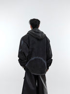 ArguE CulturE Washed and Spray - painted Distressed Hoodie - COPPING THREADS - ArguE CulturE