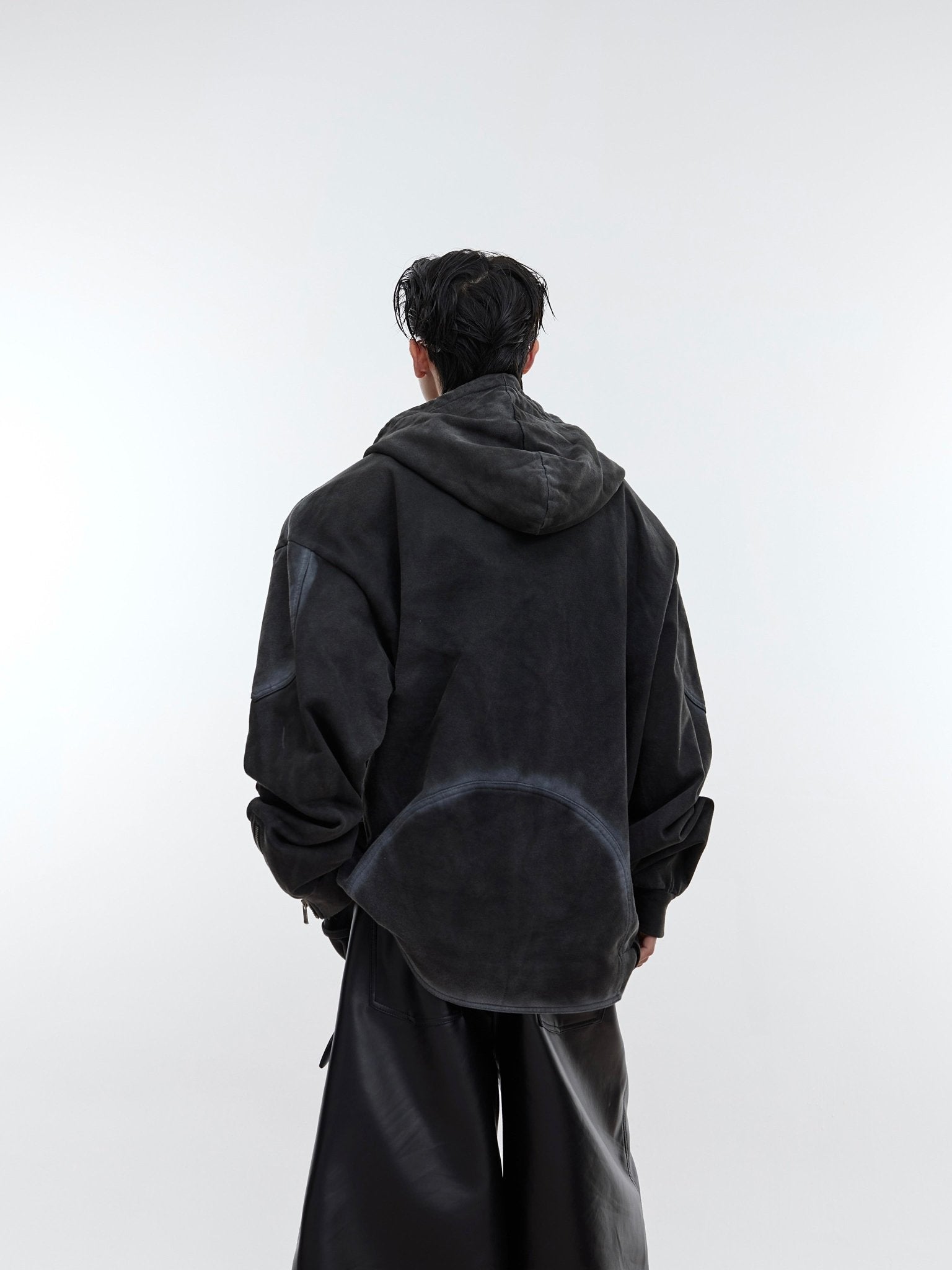 ArguE CulturE Washed and Spray - painted Distressed Hoodie - COPPING THREADS - ArguE CulturE