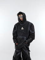 ArguE CulturE Washed and Spray - painted Distressed Hoodie - COPPING THREADS - ArguE CulturE