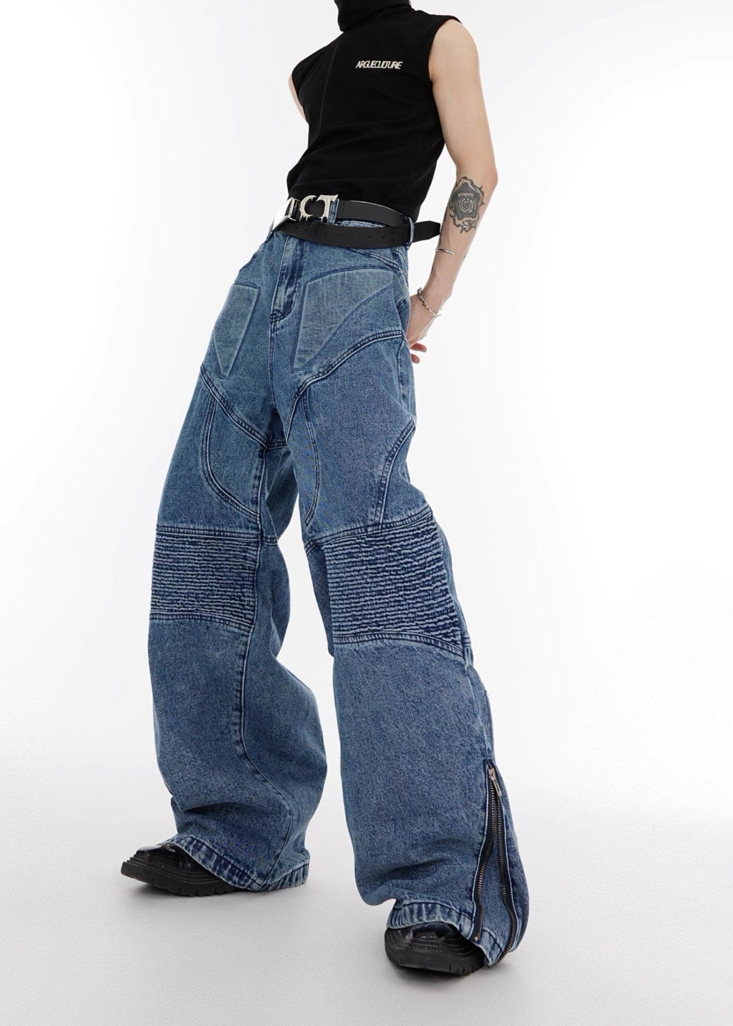 ArguE CulturE Washed Crinkled Denim - COPPING THREADS - ArguE CulturE Hauptbild