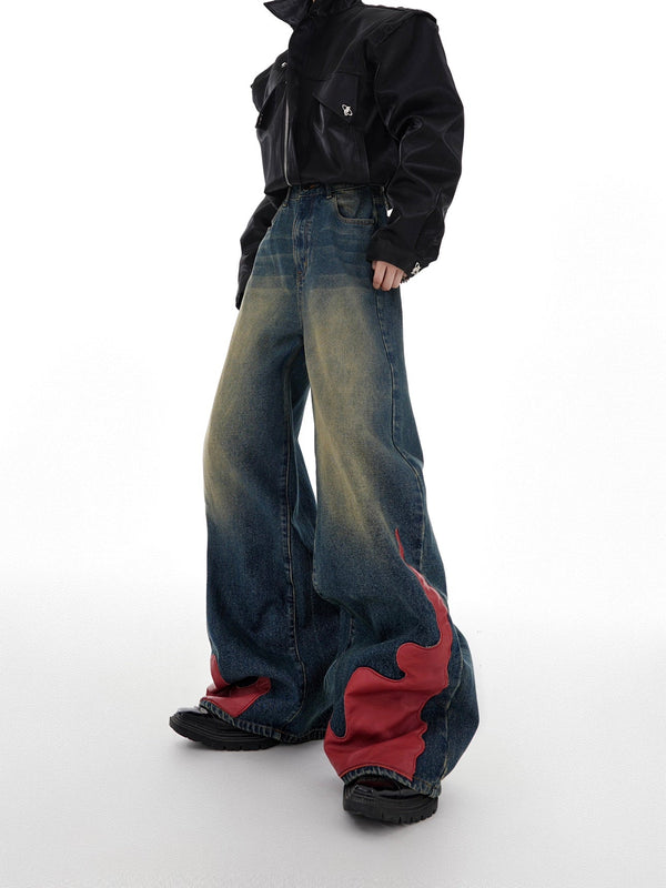 ArguE CulturE Washed Flame Denim - COPPING THREADS - ArguE CulturE