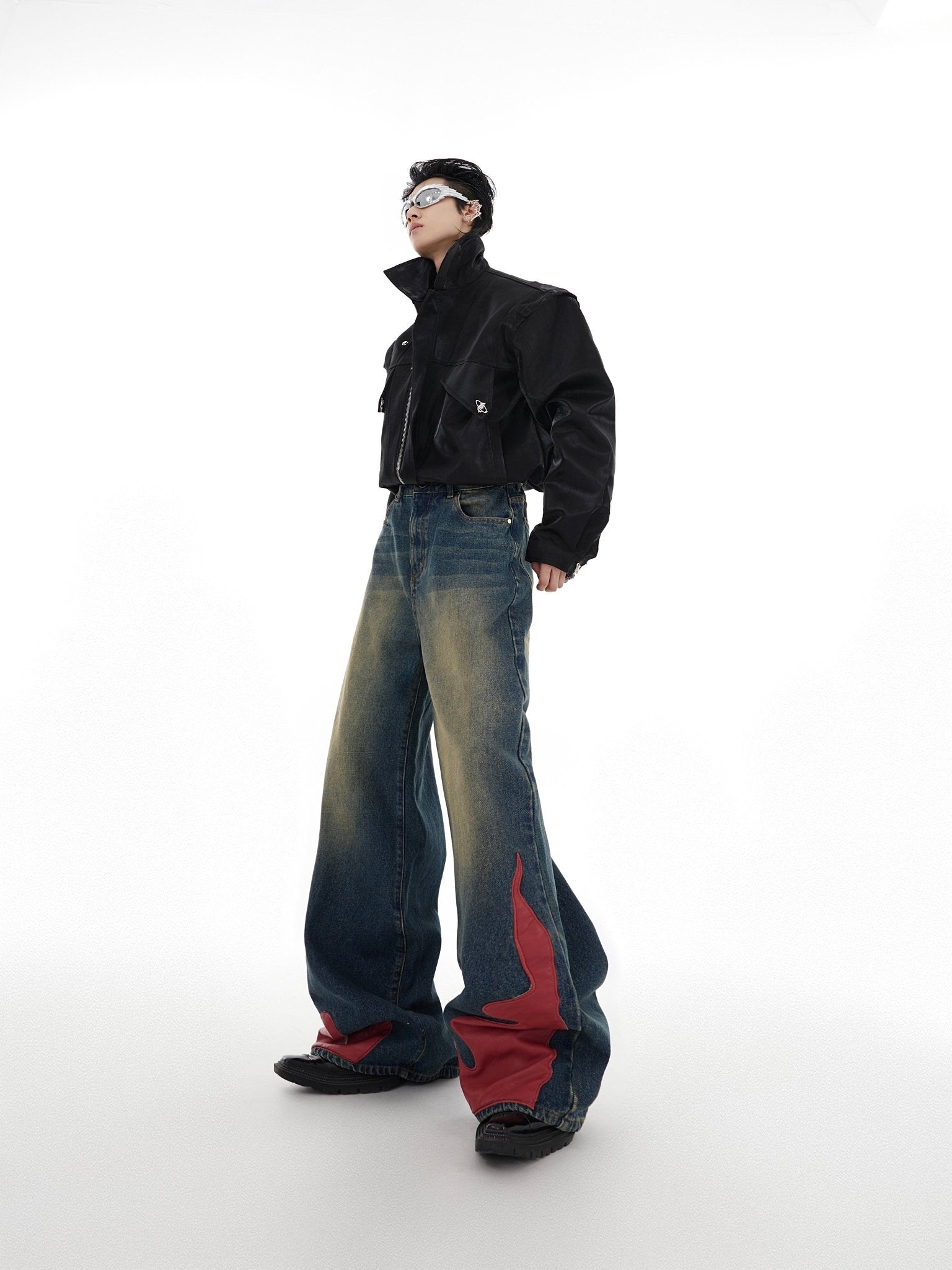 ArguE CulturE Washed Flame Denim - COPPING THREADS - ArguE CulturE