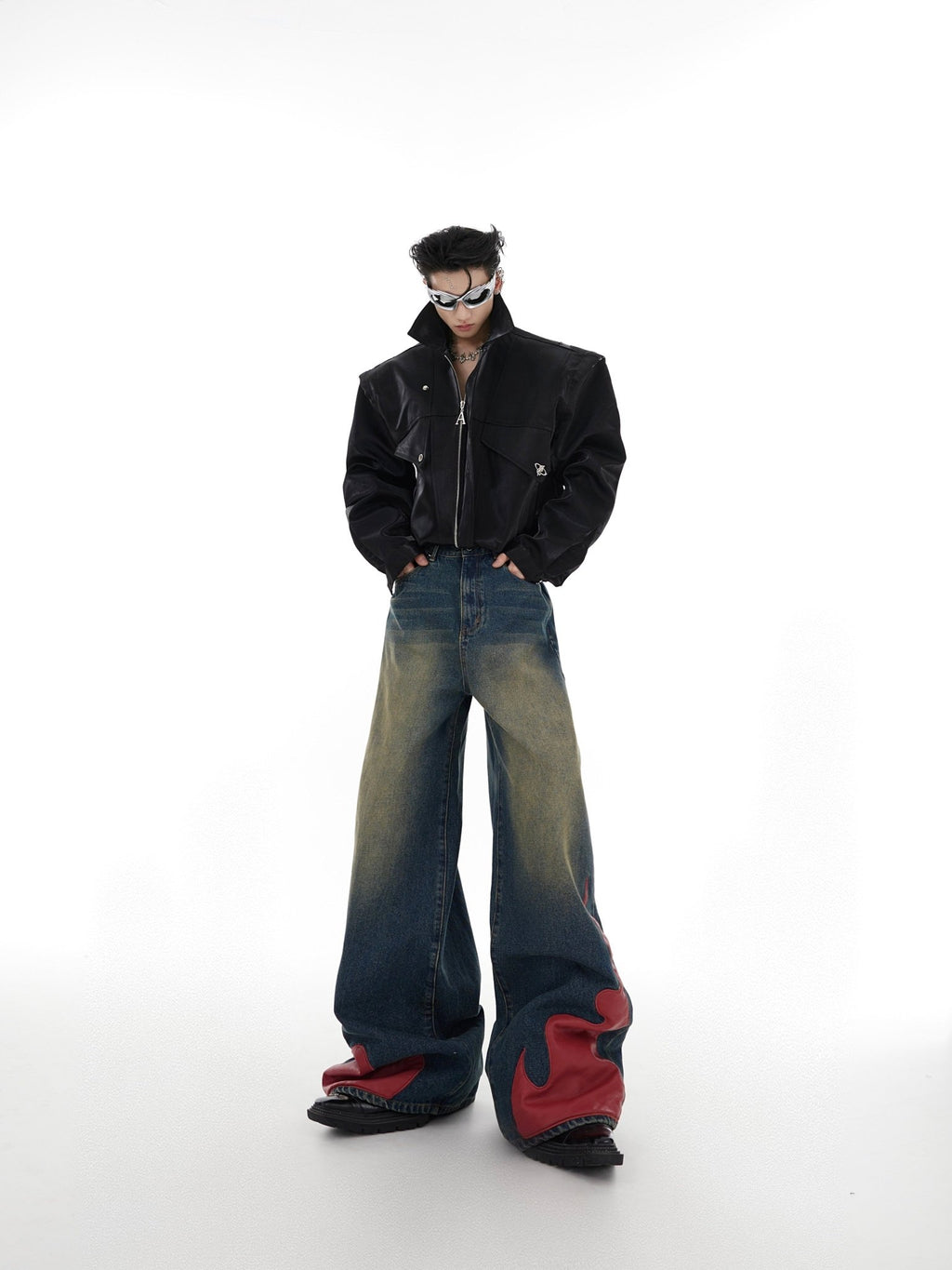 ArguE CulturE Washed Flame Denim - COPPING THREADS - ArguE CulturE