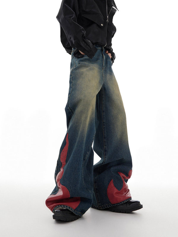 ArguE CulturE Washed Flame Denim - COPPING THREADS - ArguE CulturE