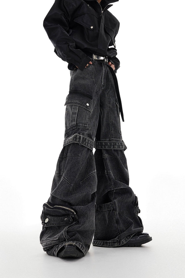 ArguE CulturE Washed Multi Pocket Denim - COPPING THREADS - ArguE CulturE