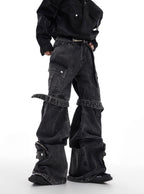 ArguE CulturE Washed Multi Pocket Denim - COPPING THREADS - ArguE CulturE