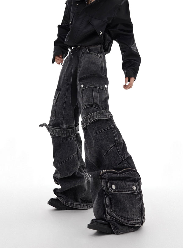 ArguE CulturE Washed Multi Pocket Denim - COPPING THREADS - ArguE CulturE