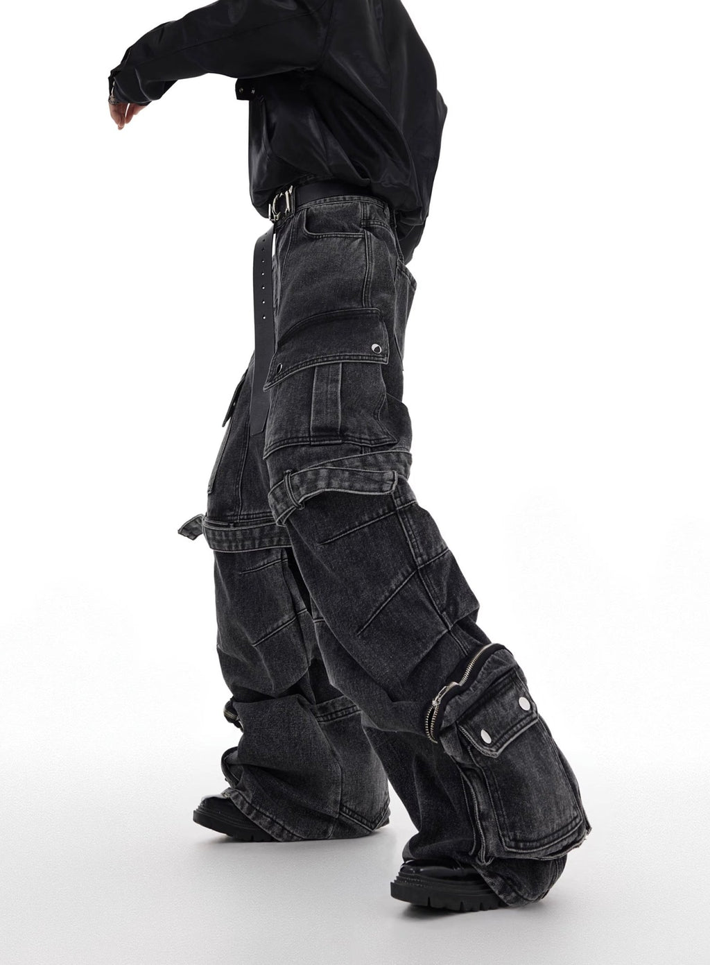 ArguE CulturE Washed Multi Pocket Denim - COPPING THREADS - ArguE CulturE