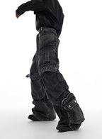 ArguE CulturE Washed Multi Pocket Denim - COPPING THREADS - ArguE CulturE