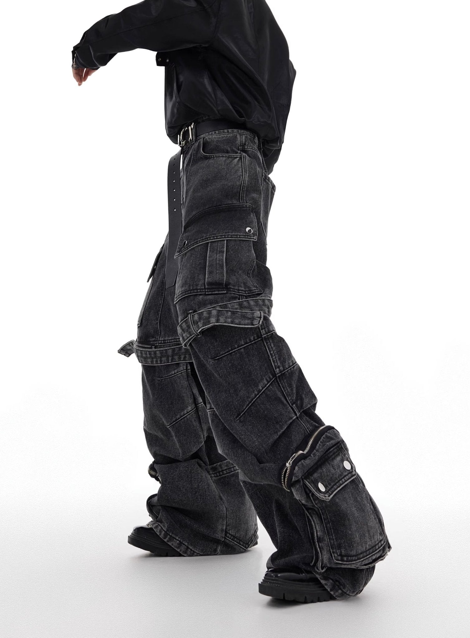 ArguE CulturE Washed Multi Pocket Denim - COPPING THREADS - ArguE CulturE