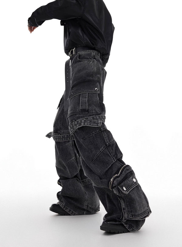ArguE CulturE Washed Multi Pocket Denim - COPPING THREADS - ArguE CulturE