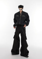 ArguE CulturE Washed Shoulder Pad Denim Jacket - COPPING THREADS - ArguE CulturE