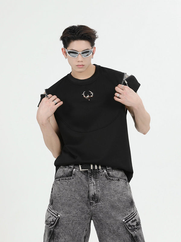 ArguE CulturE Zipper Metal Trim Vest - COPPING THREADS - ArguE CulturE
