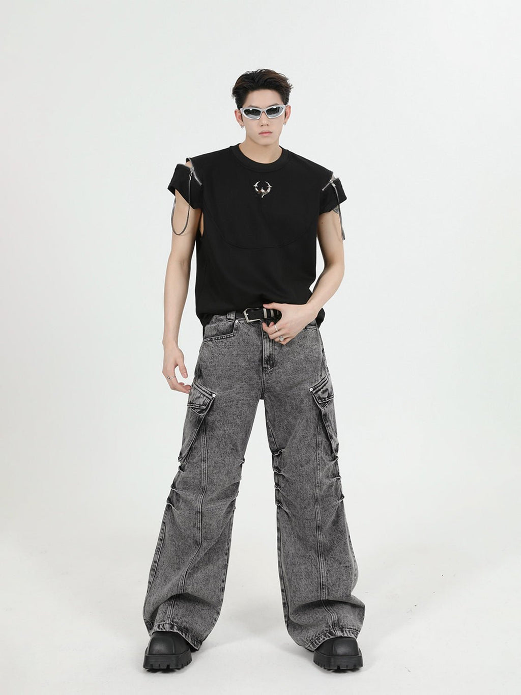 ArguE CulturE Zipper Metal Trim Vest - COPPING THREADS - ArguE CulturE