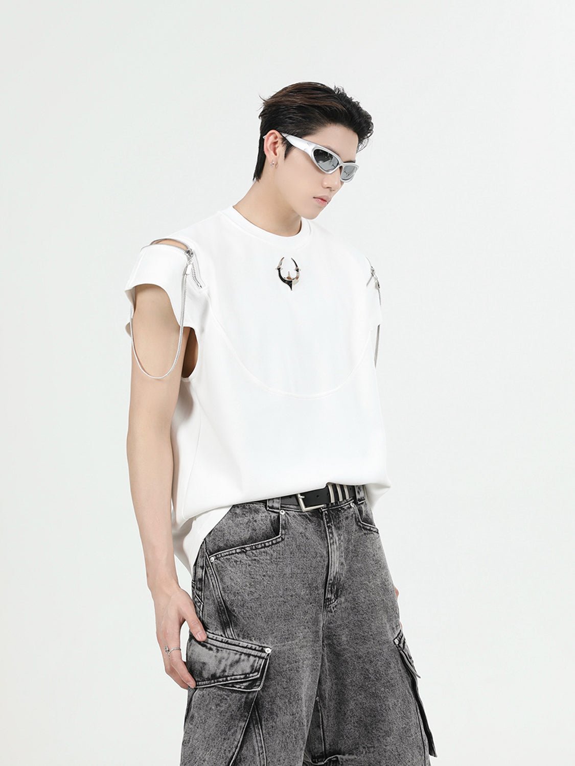 ArguE CulturE Zipper Metal Trim Vest - COPPING THREADS - ArguE CulturE Hauptbild