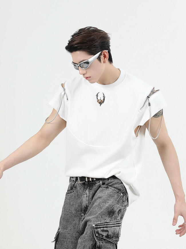 ArguE CulturE Zipper Metal Trim Vest Main Image