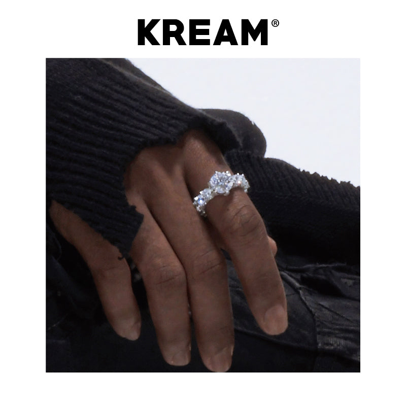 Kream ice ring full diamond ring