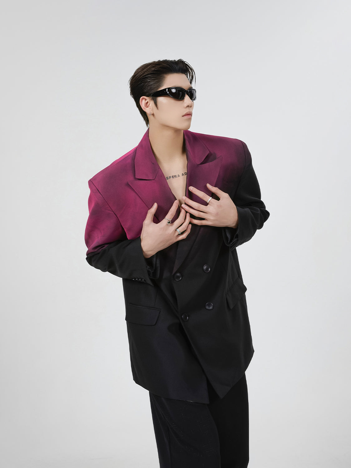 ArguE CulturE Gradient Shoulder Pad Blazer