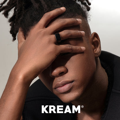 KREAM Simple Black Ring