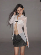 Belt Buckle Thin Mesh Shirts - COPPING THREADS - CT Select