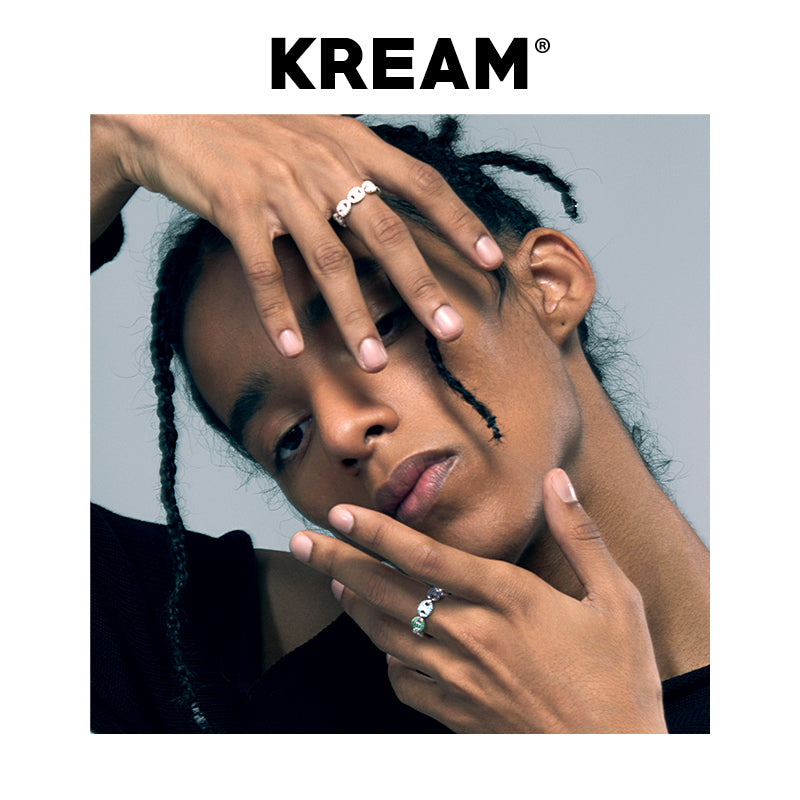 KREAM S925 スターリングシルバー フルダイヤモンド チェーンリング