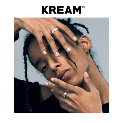 KREAM S925 スターリングシルバー フルダイヤモンド チェーンリング