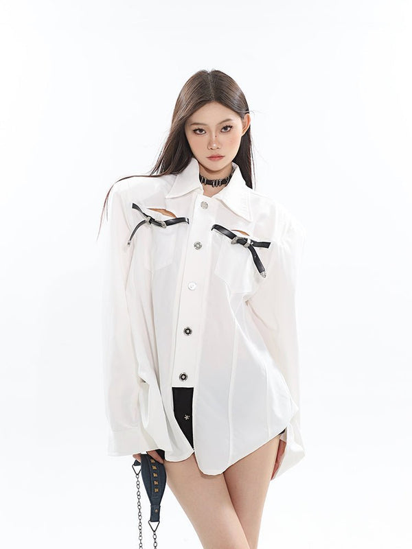 Cut - out Panel Design Shirt - COPPING THREADS - CT Select