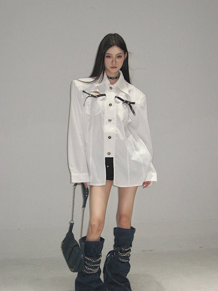 Cut - out Panel Design Shirt - COPPING THREADS - CT Select