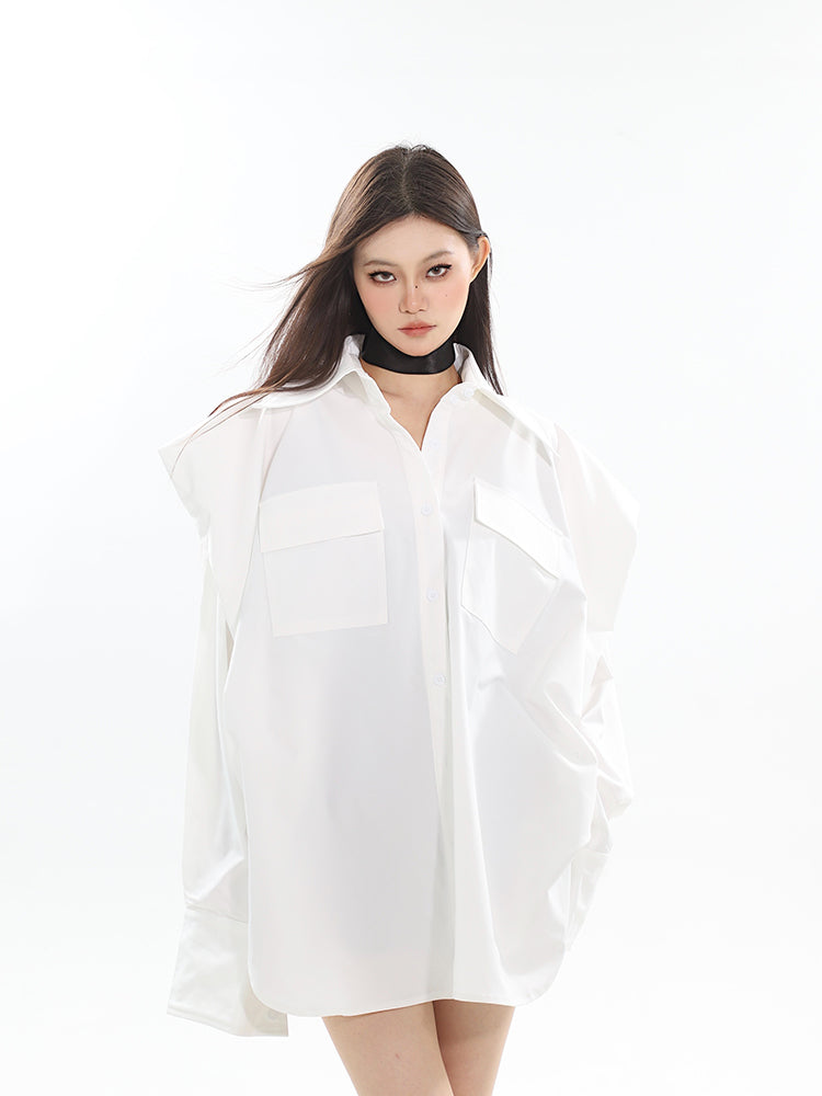 Simple Design Oversized Shirt