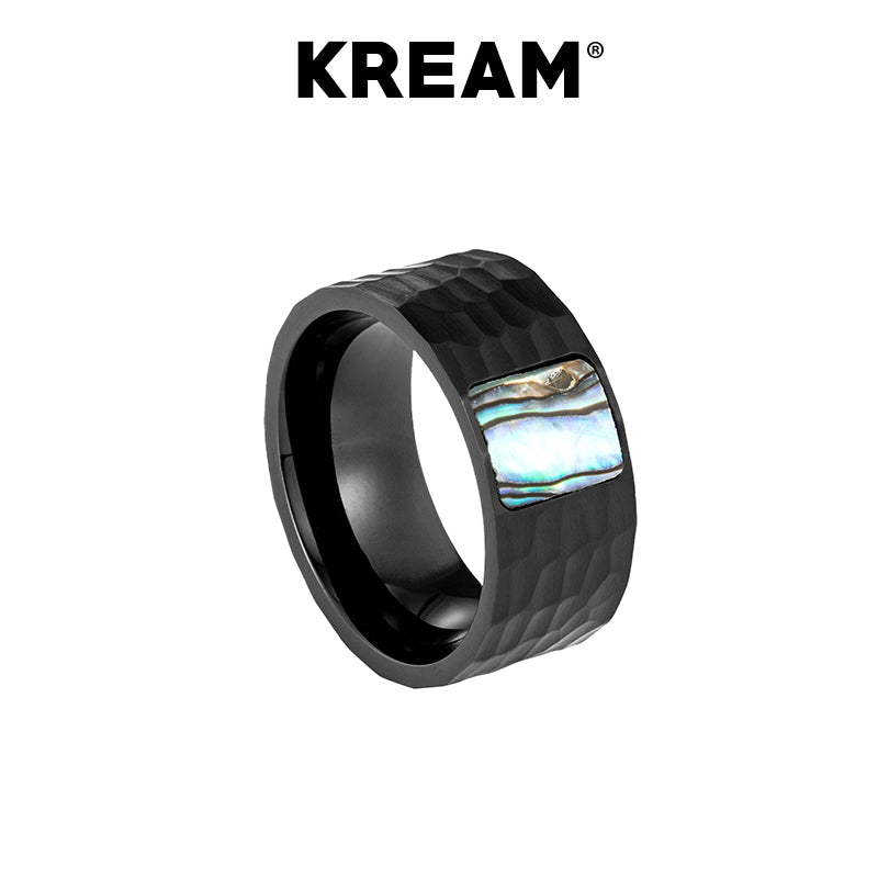 KREAM ブラックアワビ貝リング