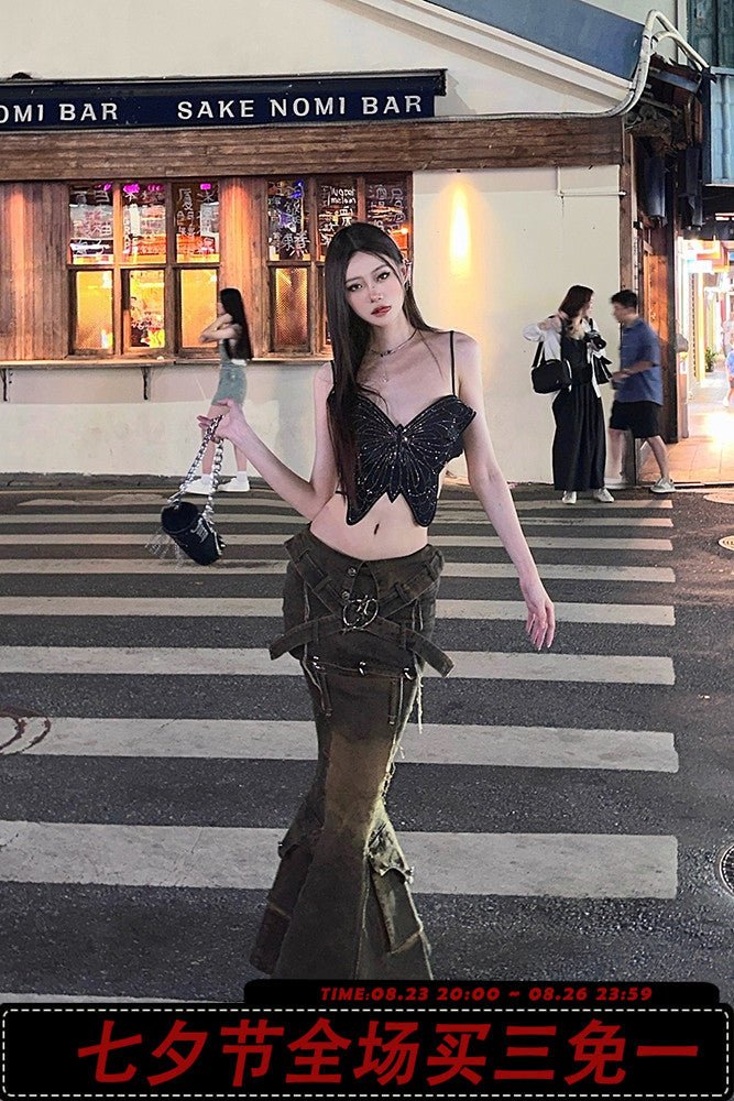 Denim Detachable Fishtail Skirt - COPPING THREADS - CT Select