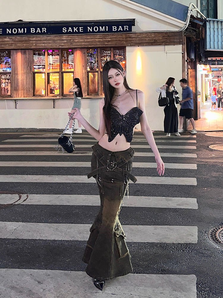 Denim Detachable Fishtail Skirt - COPPING THREADS - CT Select