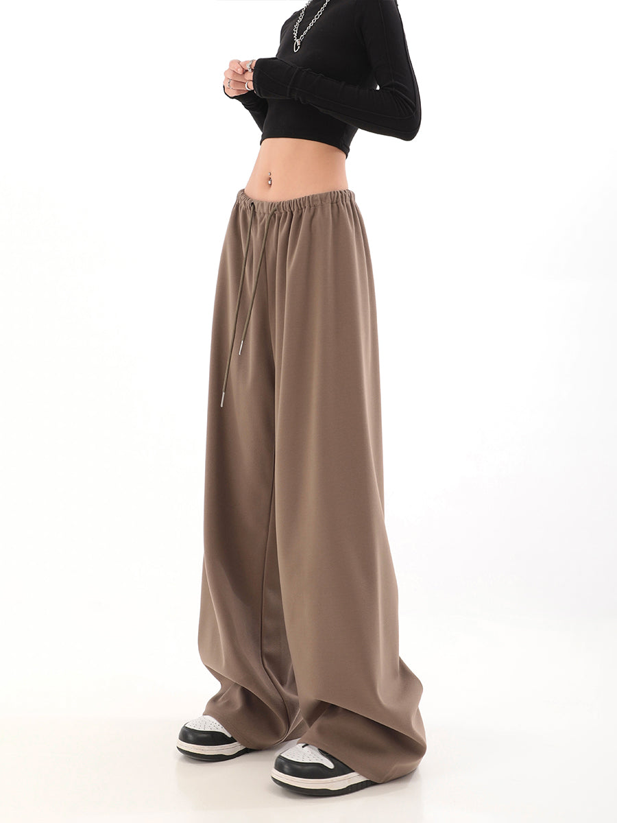 Wide-leg Drawstring Sweatpants