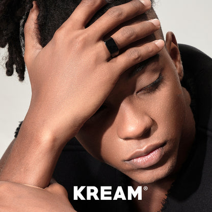 KREAM Simple Black Ring