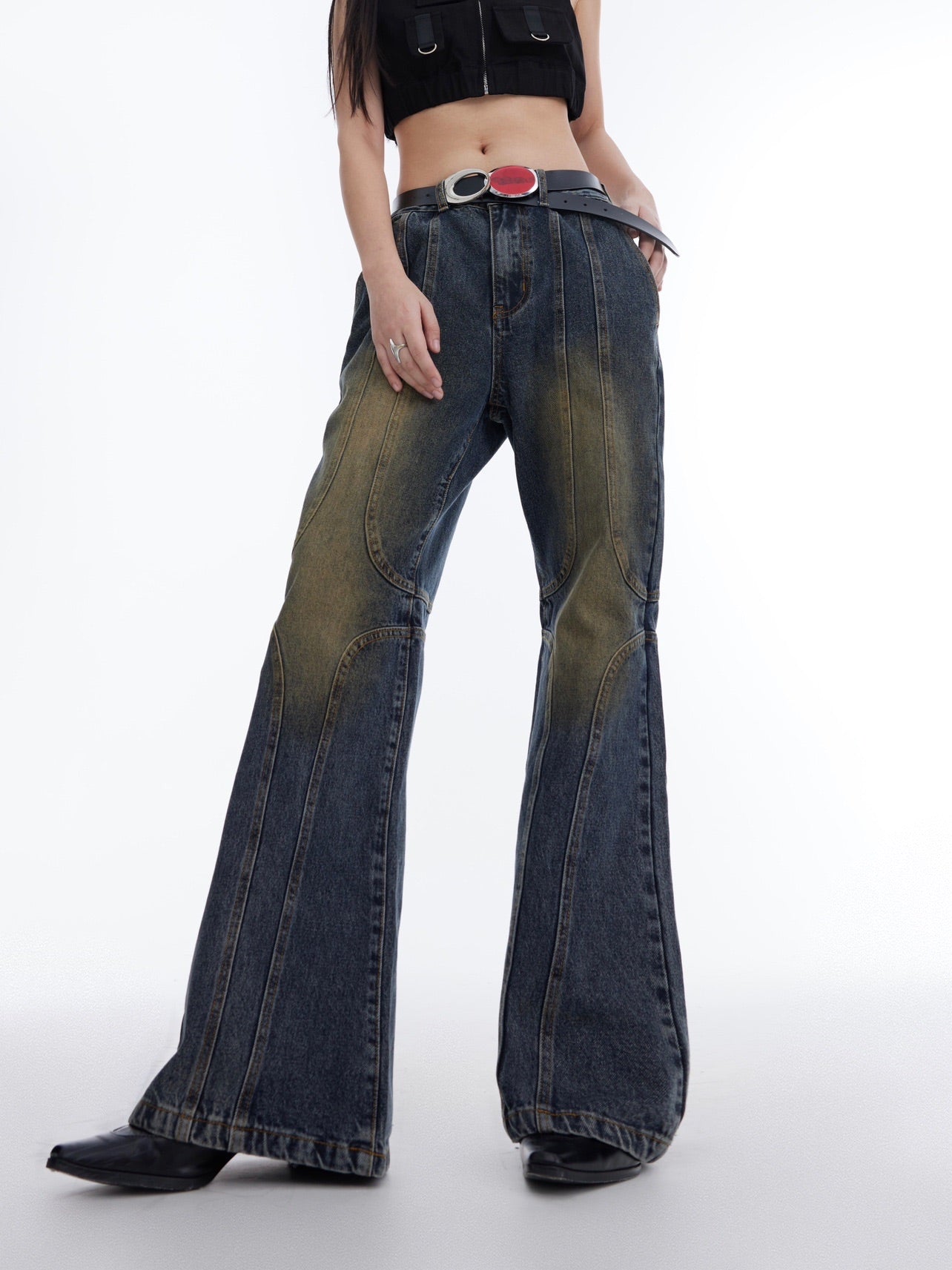 High Waist Flared Denim - COPPING THREADS - CT Select Main image