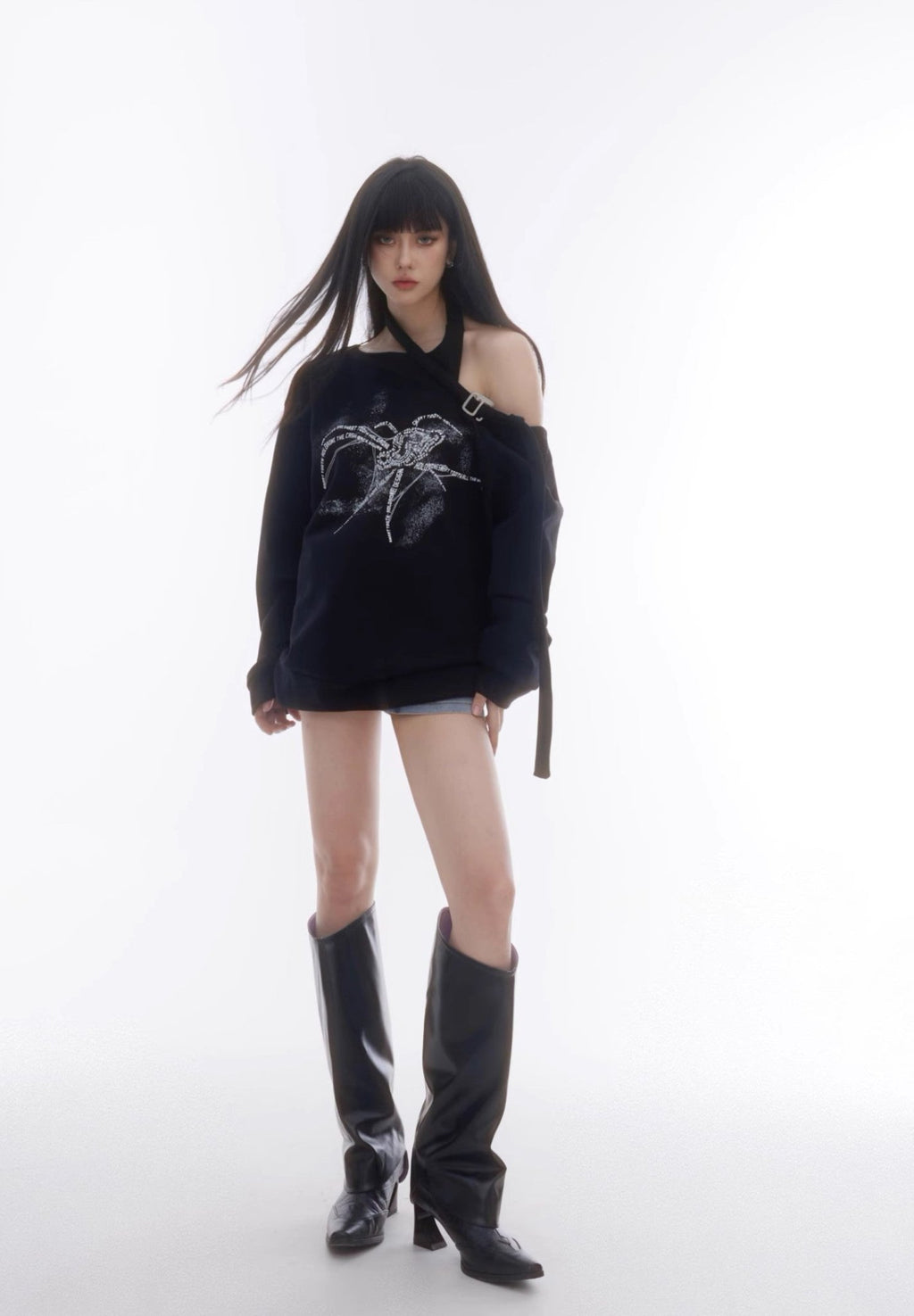 Hollow Off Shoulder Sweatshirt - COPPING THREADS - CT Select