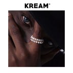 KREAM 14K Gold Clad Open Wrap Natural Pearl Ring - COPPING THREADS - KREAM