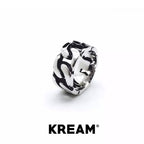 KREAM 18K gold - plated ring vintage twisted chain ring - COPPING THREADS - KREAM
