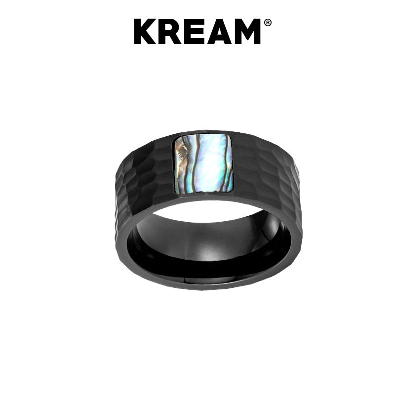 KREAM Schwarzer Abalone-Muschelring  Zweitbild