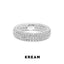KREAM S925 ice ring in sterling silver with full diamonds - COPPING THREADS - KREAM