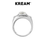 KREAM S925 Sterling Silver High Carbon Diamond Ring - COPPING THREADS - KREAM