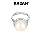 KREAM S925 sterling silver natural pearl ring - COPPING THREADS - KREAM
