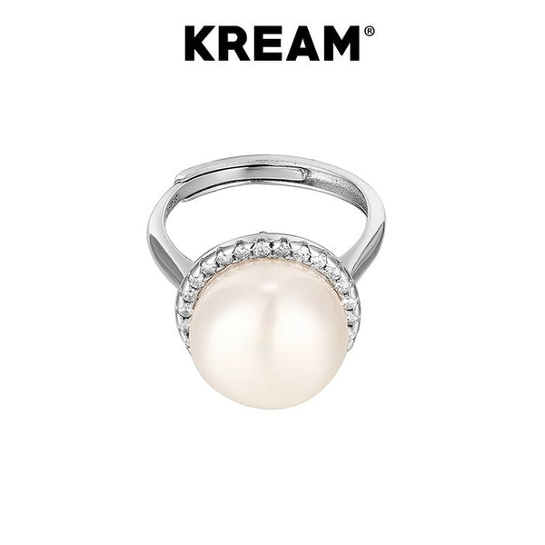 KREAM S925 sterling silver natural pearl ring - COPPING THREADS - KREAM