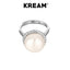 KREAM S925 sterling silver natural pearl ring - COPPING THREADS - KREAM