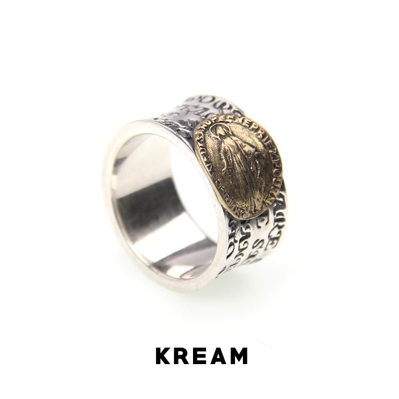 KREAM s925 Vintage Jungfrau Maria Ring Sterling Silber Vintage Ring  Zweitbild