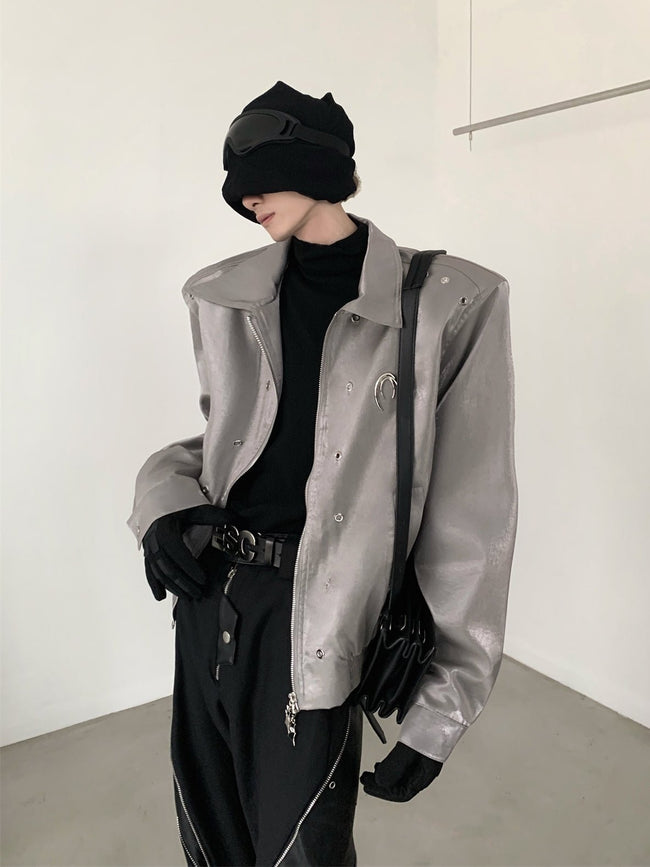 Liquid Shoulder Pad Lapel Jacket - COPPING THREADS - CT Select Hover Image