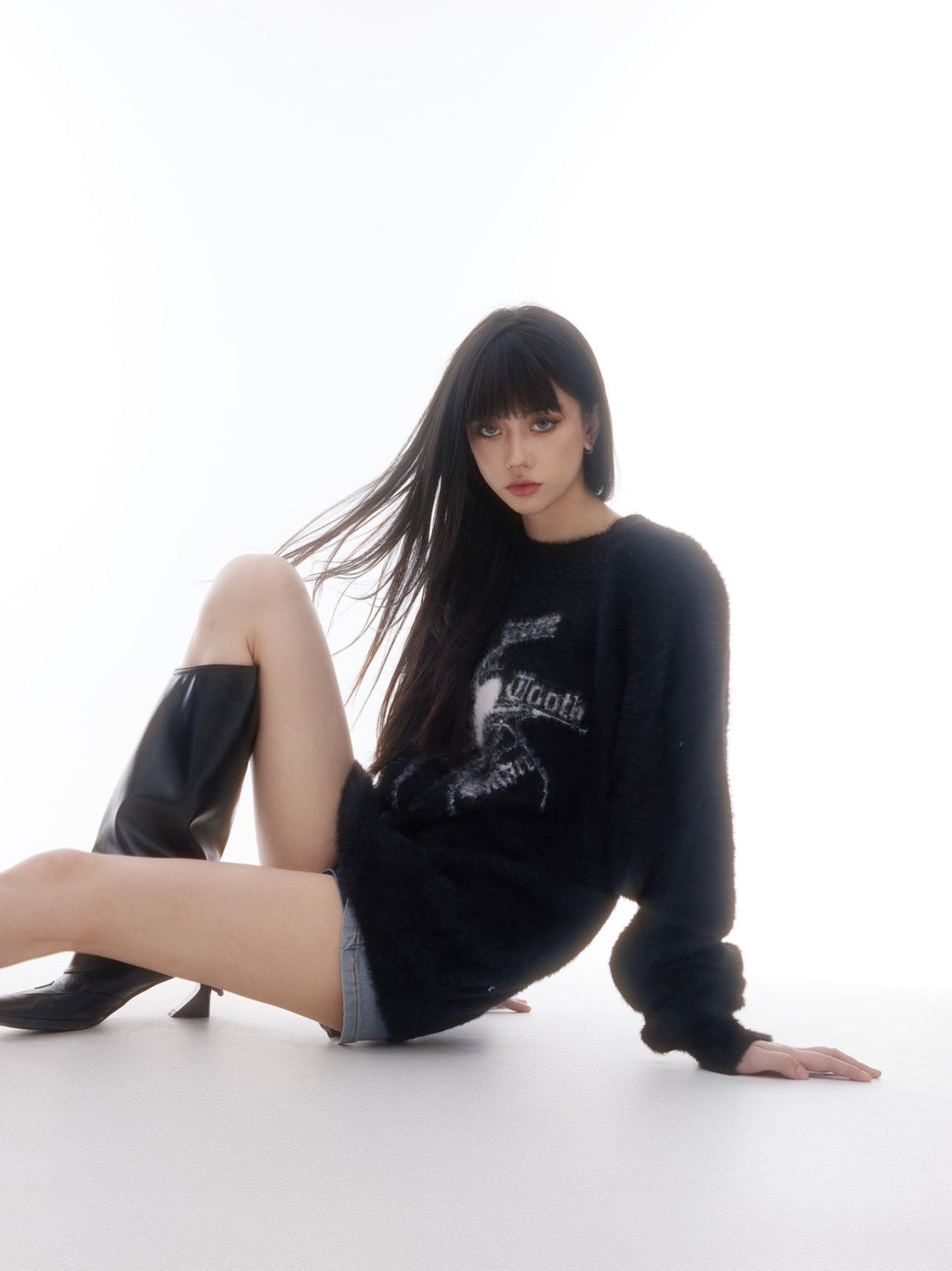 Loose Spider Print Sweater - COPPING THREADS - CT Select